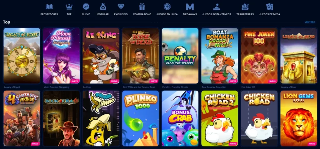 Boomerang Bet Casino juegos