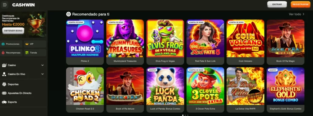 Cashwin Casino Espana resena